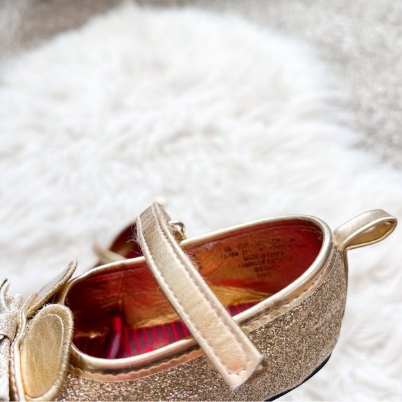 Disney Baby | Minnie Mouse Gold Dress Shoes - Picture 5 of 8